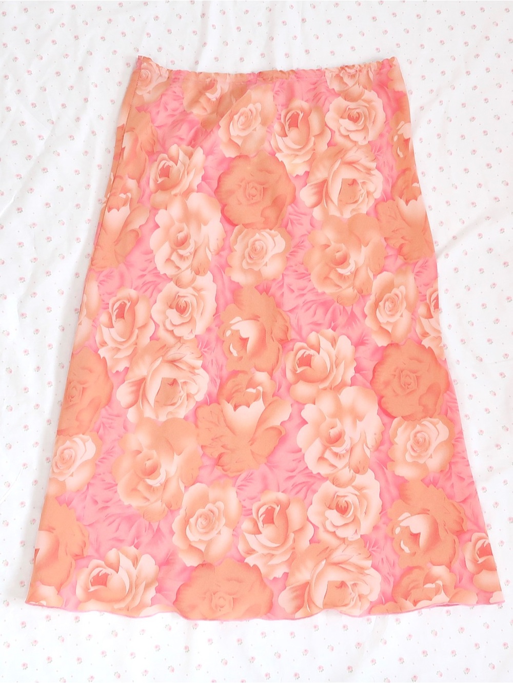 Y2k fairycore floral midi skirt